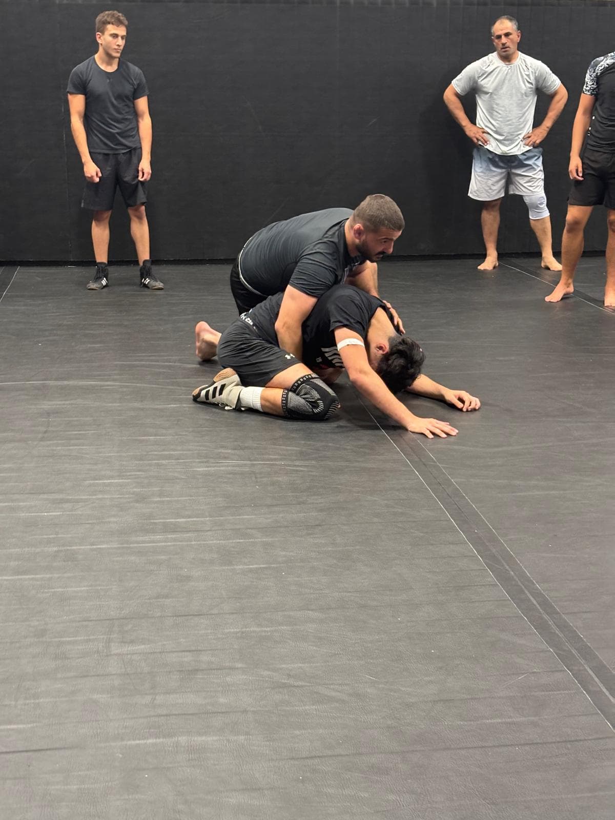 Wrestling mat control technique at United Grappling Club
